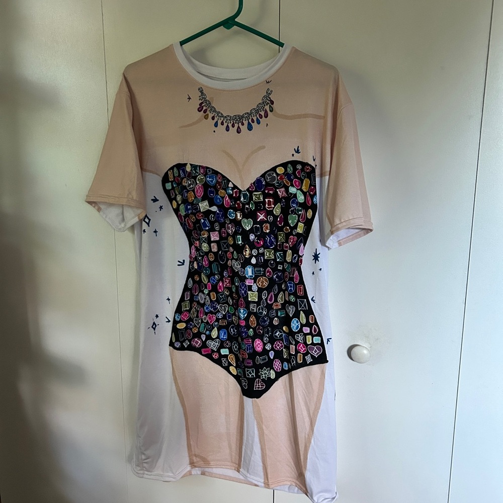 Taylor swift bejeweled t shirt dress
